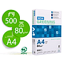 GREENING - PAPEL MULTIFUNCION - A4 - 80g - Blancura CIE 146 - Paquete 500h (Ref.FT01)