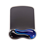 KENSINGTON - Alfombrilla para raton duo gel con reposamuñecas color negro/azul 240x182x25 mm (Ref. 62401)
