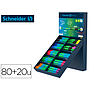 SCHNEIDER - Boligrafo slider caucho triangular 85% bioplastico exp. 80 unidades surtidas + 20 fluorescentes (Ref. SH2833)