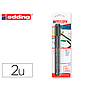 EDDING - Rotulador punta fibra 1200 negro n.1 punta redonda 0.5 mm blister de 2 unidades (Ref. E-1200/2-01)