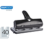 RAPESCO - Taladrador alu 40 negro 4 taladros capacidad 40 hojas (Ref. 1293)