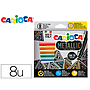 CARIOCA - Rotulador metallic punta fina caja de 8 colores surtidos (Ref. 43162)