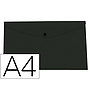 LIDERPAPEL - Carpeta dossier broche polipropileno din A4 negro opaco 50 hojas (Ref. DS69)