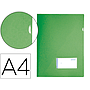 LIDERPAPEL - Carpeta dossier A4 u ero verde manzana opaco (Ref. BL29)