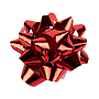 LIDERPAPEL - Lazos fantasia medianos color rojo metalizado (Ref. LZ07)