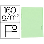 LIDERPAPEL - Subcarpeta folio verde tres uñeros plastificada160g/m2 (Ref. SC42)