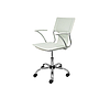 PIQUERAS Y CRESPO - Silla giratoria pyc respaldo medio regulable en altura similpiel blanca 860+90x480x440 mm (Ref. 214BL)