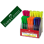 FABER CASTELL - Rotulador faber fluorescente textliner 38 expositor 54 unidades colores surtidos (Ref. 158109)