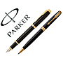 PARKER - Juego duo sonnet laca negra gt boligrafo + pluma con plumin acero inoxidable (Ref. 2093371)