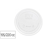 Tapa de plastico biodegradable para vaso de 195/220 cc paquete de 100 unidades (Ref. 102845)